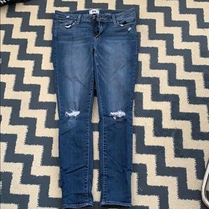 Paige distressed skinny jeans. Size 30